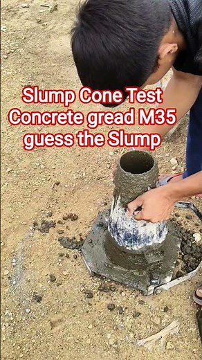 Slump Cone Test Workability test of Concrete gread M35
