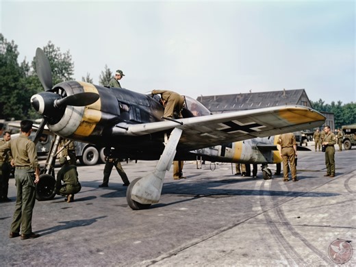 The End Of The Third Reich: Walking Through Destroyed Luftwaffe Bases (Rare Restored Film) Walk through the ruins of the Third Reich's air power in this haunting, restored, short film from May 1945. As World War II in Europe came to a close, Allied forces advanced across Belgium and Germany, capturing airfields littered with the wreckage of the Luftwaffe. This video provides a unique inspection of these "aircraft graveyards," showcasing a wide variety of destroyed German bombers, fighters, and e