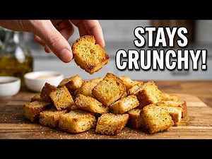 Homemade Croutons That Actually Stay Crunchy