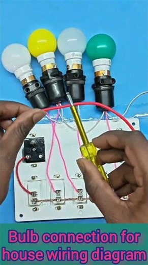 house light connection #electrical #housewiring #wiringconnection #lampwiring #lighting #home #bulb