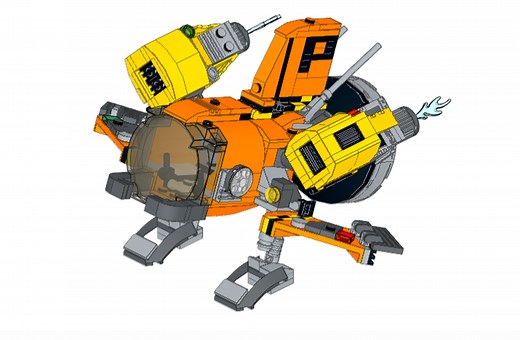 LEGO MOC-85711 Pug-Z Spaceship (Space 2020)