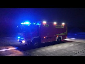 Fire Truck Blue Light Show - First German Fire Truck With All Whelen LED Warning Lights [9.2024]