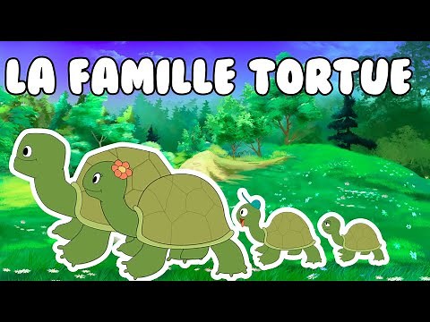 La famille tortue - Comptine pour enfant