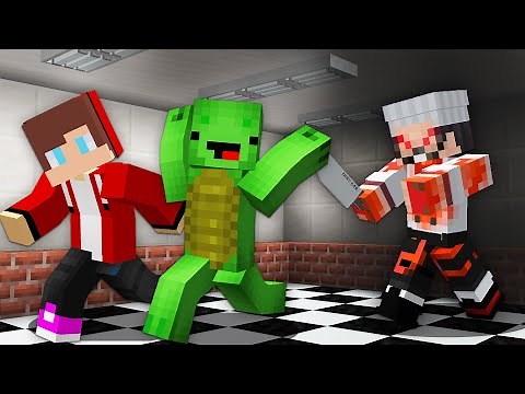 Escape the Pizzeria in Minecraft JJ and Mikey Challenge Pranks - Maizen