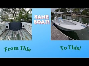 50 Year Old 23' Potter-Built SeaCraft - Epic Transformation to Better than New!