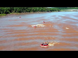 Amazing Tidal Bore and Awesome Rafting with Fast Tidal Flows Upstream in the Shubenacadie River