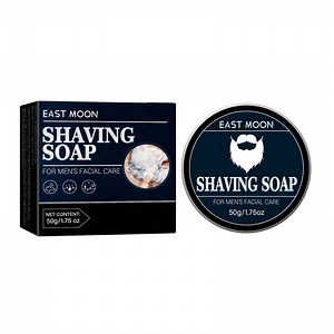 [Hot Item] Natural Men Facial Care Beard Soften Nourishing Shave Bar Easy Shaving Soap with Aloe Vera