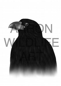 Raven Nursery Wall Art Printable | Digital Wildlife Art Print – Instant Download - Etsy Canada