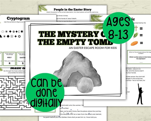 Bible Escape Room, Easter Escape Room, New Testament Activity, Sunday School Easter Game, Family Church Game, Christian Escape Room, Hunt - Etsy UK