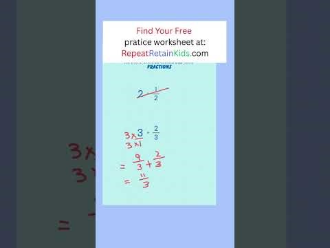 Add fractions to whole numbers. Want a fast way to add fractions and whole numbers? #maths