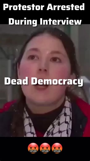 students watch on Instagram: "A protester was arrested mid-interview. That’s not a mistake — that’s the message. When dissent gets handcuffed on camera, democracy isn’t “threatened.” It’s already dead. This is not the America we were promised. WTF. People love saying “this isn’t who we are” — but it’s happening in real time. Peaceful protest criminalized. Speech policed. Power protected. If this can happen on camera, imagine what happens off it. Democracy doesn’t collapse overnight — it’s dragge