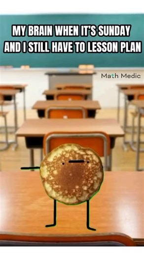 Math Medic on Instagram: "P a n c a k e 🥞 …and now the song is stuck in your head forever. At least lesson planning doesn’t have to stick around too! For free, ready-to-teach math lessons for every high school math class, visit our website (link in bio)! #MathMedic #MemeMonday #MathTeacherLife #TeacherHumor #iteachmath"