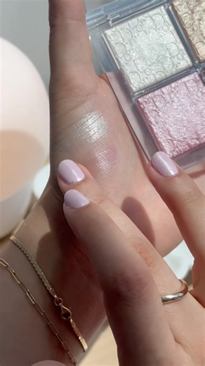 Dior Backstage Glow Maximizer Palette 001 💗✨ #asmr #swatches #makeup