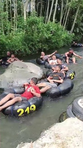 Family Time Turns into an Epic River Tubing Adventure! 🌊😆 #shorts