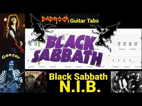 N.I.B. - Black Sabbath - Guitar + Bass TABS Lesson