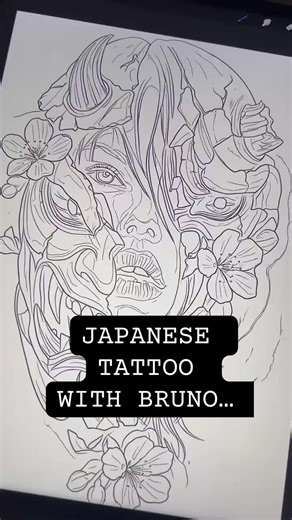 Archie's First Session for a Full Japanese Sleeve Tattoo