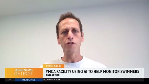Lifeguards at an Ann Arbor YMCA have access to AI technology when on duty