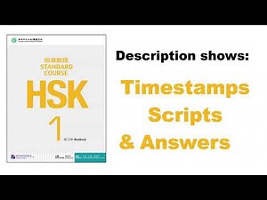 HSK 1 Workbook - Lesson 5