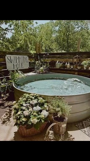 Adorable stock tank swimming pool inspiration ♥️ Enjoy! *All pictures from Pinterest #swimmingpool #summer #summervibes #smallpool #poolinspo #poolside #poolparty #homedecor #gardeninspiration #backyardgoals #backyardoasis #backyarddesign #BackyardVibes | Beth's Country Primitive Home Decor