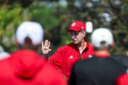 Video: IU football spring availability with Curt Cignetti, Joe Brunner and Turbo Richard