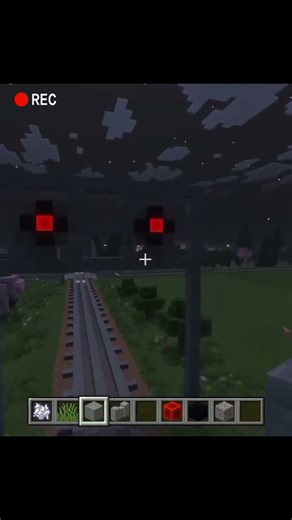 Building a Train/Railroad Traffic Light light 🛤 🚨 #minecraft #gameplay #shorts