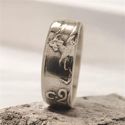 Italian Man Coin Ring, Italian Ring Woman, Italian Coin Ring, Italian Ring Coin, Vintage Italian Ring, Coin Ring Italian, Italian Ring - Etsy