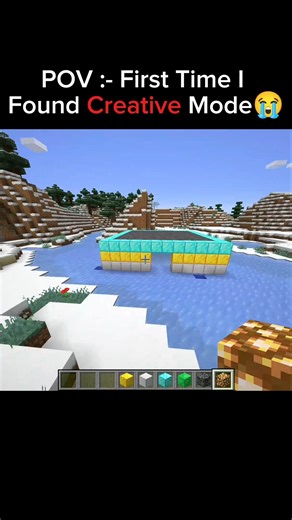 POV: First Time I Found Creative Mode 😳 | Unlimited Power! #minecraft