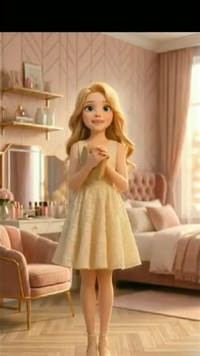 Animated Princess Sings Her Heart Out! 👑🎤 #shorts #animation #disney