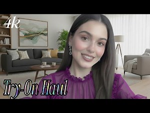 [4K USA] Transparent Ruby Fashion Haul Try-On Haul #27