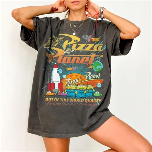 Retro Pizza Planet Toy Story Shirt, Aliens Pizza Planet Tee, WDW Disneyland Toy Story Land Trip Shirt, Pizza Lover Tee, Kid & Adult Shirts - Etsy
