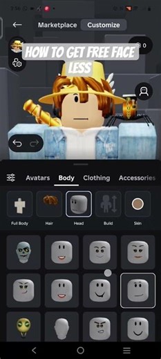 free face less trick in Roblox 2026