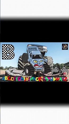 Monster Truck ABC Derby | Alphabet Song for Kids #kidsmusic #kidsshorts #preschool #kindergarten