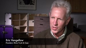 Rhino Trunk & Case Classic Cube Trunk - Home Storage Box, College Footlocker and Seating - 18"x18"x20", 1500+ lbs Capacity, Many Colors, Soft-Close Lid. USA Made Secure Dorm Furniture & Organization