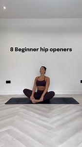 8 Beginner friendly hip openers 🙌🏽🧘🏽‍♀️ Hip openers are essential for mobility, flexibility, and reducing tension. A hip opener refers to a pose or sequence designed to increase flexibility and mobility in the hip joints. These poses target the muscles surrounding the hips, including the hip flexors, glutes, and inner thighs, helping to release tension and improve range of motion. Hip openers are key for: 1. Improved mobility 2. Better posture 3. Reduced tension in the lower back 4. Better b