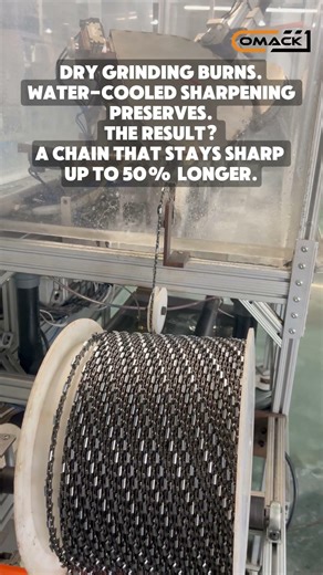 Water cooled sharpening vs Traditional Dry Grinding #cnc #b2b #wood #chainsawparts #factorydirect