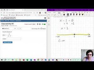 Domain of Rational Functions - Example and Interval Notation