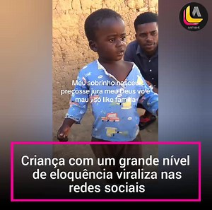 1.6M views · 114K reactions | Criança com um grande nível de eloquência viraliza nas redes sociais O que acharam?! ✨  Tikt0k: gazeta059 | Angola News | Facebook