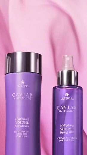 Discover the ingredients in our Caviar Anti-Aging #MultiplyingVolume range that transform hair from fine to FULL ✨ Clinically-proven to deliver fullness and volume, plus it’s suitable for all types of fine hair, whether straight, wavy, curly, or coiled. Learn more about the range in-salon or online: alternahaircare.com/hair-products #AlternaEurope #CaviarAntiAging #luxuryhaircare #professionalhaircare | Alterna Europe | Facebook