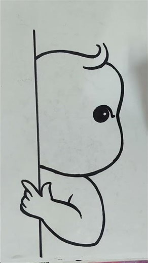 How To Draw A Little Baby #little #baby #drawing #shorts #ytshorts