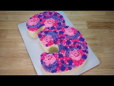 Number Cake Tutorial | Buttercream