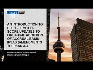 ED 91: Limited-scope Updates to First-time Adoption of Accrual Basis IPSAS (Amendments to IPSAS 33)