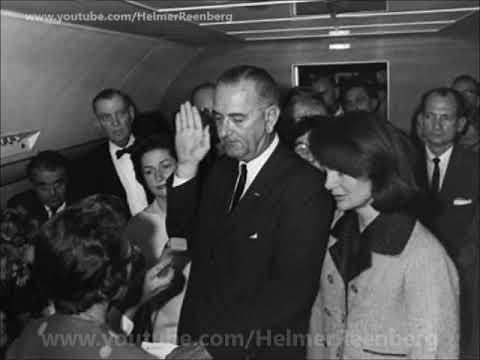 November 22, 1963 - Vice President Lyndon Johnson sworn in Aboard Air Force One, Dallas, Texas
