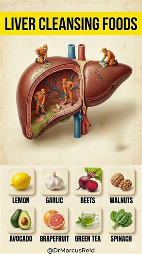 STOP BUYING DETOX TEAS 🛑 8 Foods to Naturally Detox Your Liver 🧽🍋