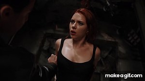 Black Widow Escena de Interrogatorio | The Avengers Español Latino (2012) on Make a GIF