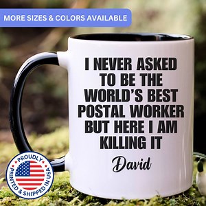 Personalized Postal Worker Mug, Postal Worker Gift, Postal Worker Gifts, CWM068 - Etsy