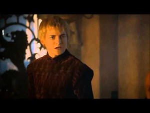 Joffrey gets sent to bed. Lol.