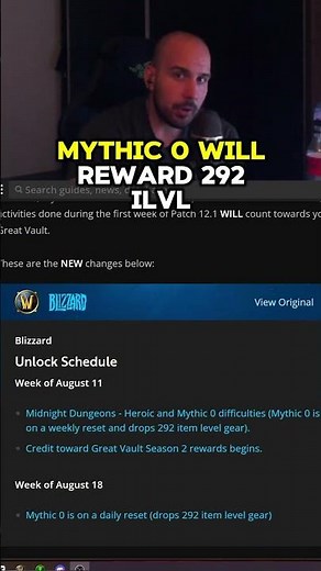 Mythic0s will reward 292 in Season 2 | Patch 12.1 - Midnight
