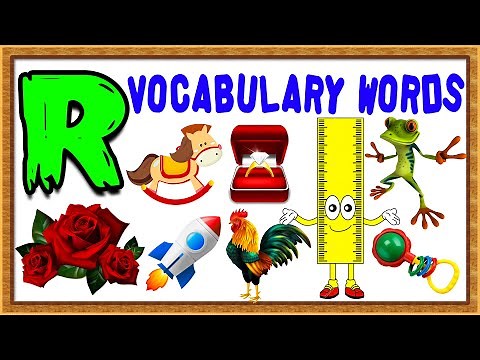 Vocabulary Words For Kids | Words From Letter R | Words That Start with R