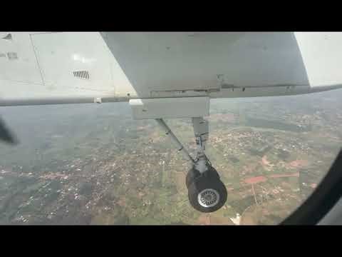 Dash-8 Landing at Entebbe Airport ✈️ | Landing Gear View from Window | Jan 23, 2026