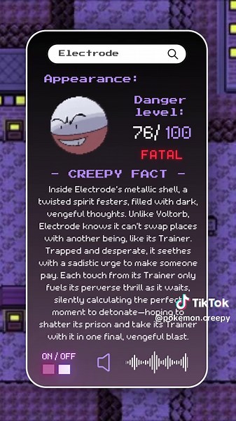 Scary fact about Electrode Pokémon! 💀🎃 #pokemon #pokemontiktok #pokemongo #viral #fyp